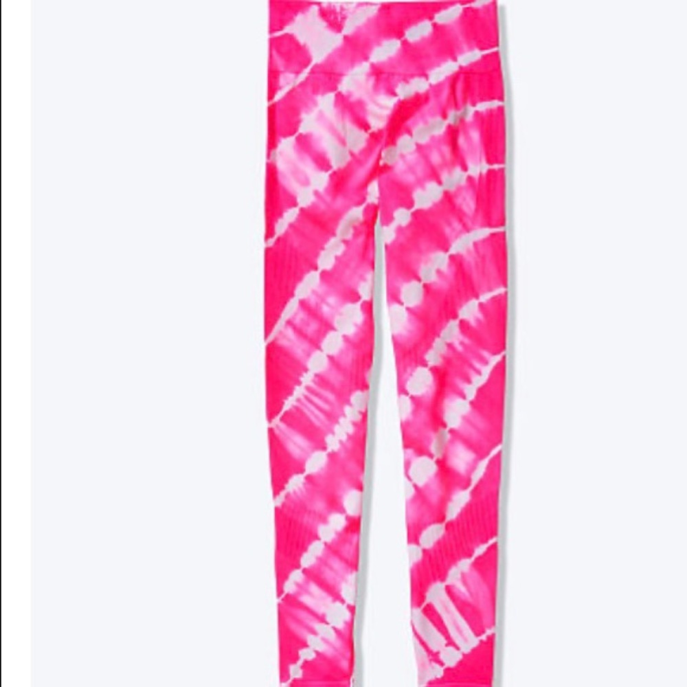Tie Dye HOT PINK SEAMLESS LEGGINGS